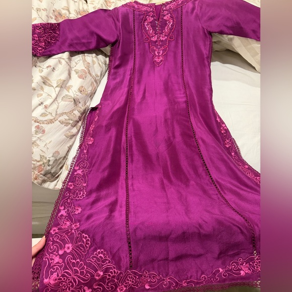 Farah Talib Aziz Rosetta Ruby Kalidaar 3 piece Size Medium - Picture 5 of 8